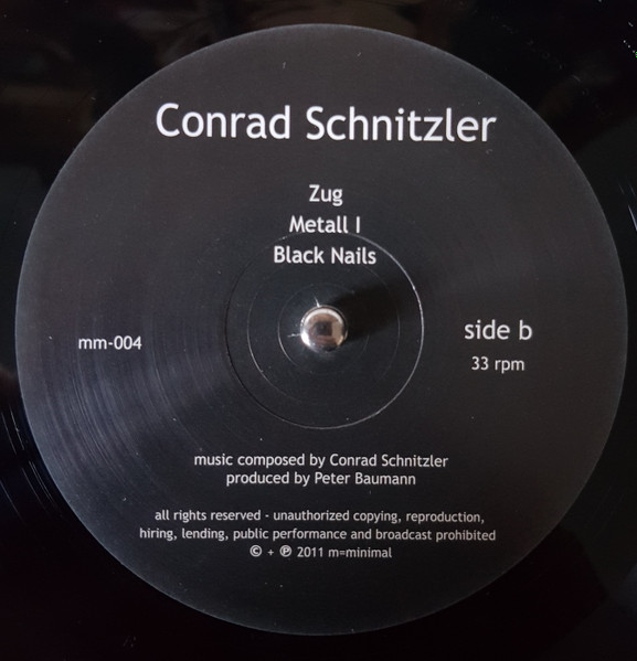 Conrad Schnitzler - Ballet Statique | M=Minimal (MM-004LP) - 3