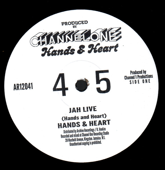 Hands And Hearts - Jah Live / Waiting For Jah | Channel One (AR12041) - main