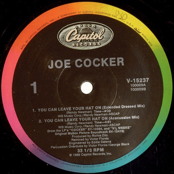 Joe Cocker - You Can Leave Your Hat On | Capitol Records (V-15237) - 2 Joe Cocker - You Can Leave Your Hat On | Capitol Records (V-15237) - 2