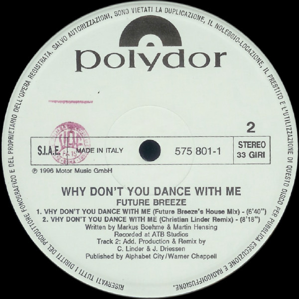 Future Breeze - Why Don't You Dance With Me | Polydor (575 801-1) - 2 Future Breeze - Why Don't You Dance With Me | Polydor (575 801-1) - 2