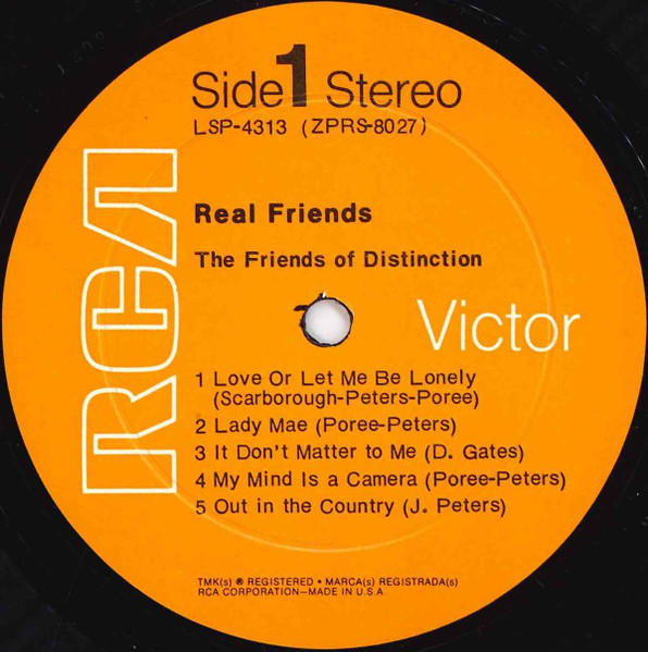 The Friends Of Distinction - Real Friends | RCA Victor (LSP-4313) - 3