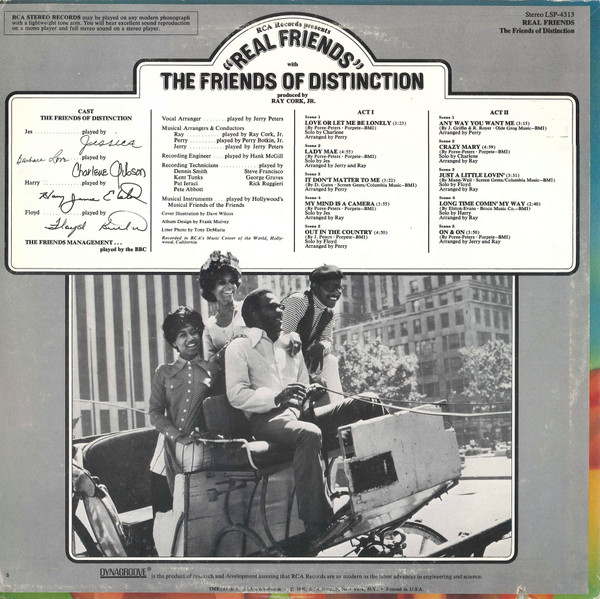 The Friends Of Distinction - Real Friends | RCA Victor (LSP-4313) - 2