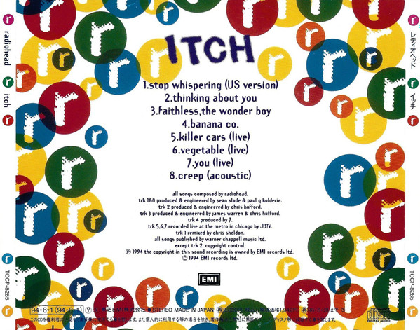 Radiohead - Itch | EMI (TOCP-8285) - 3