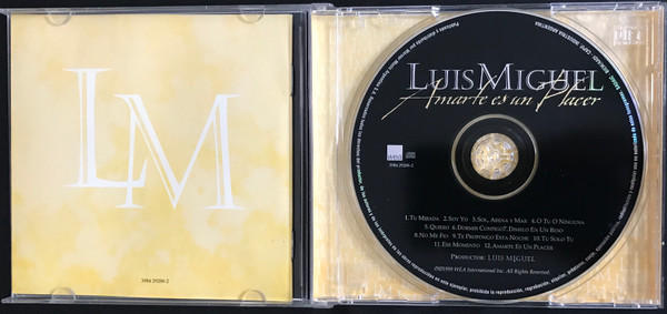 Luis Miguel - Amarte Es Un Placer | WEA (3984 29288-2) - 3
