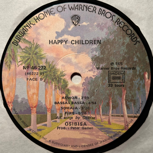 Osibisa - Happy Children | Warner Bros. Records (46 272) - 3 Osibisa - Happy Children | Warner Bros. Records (46 272) - 3