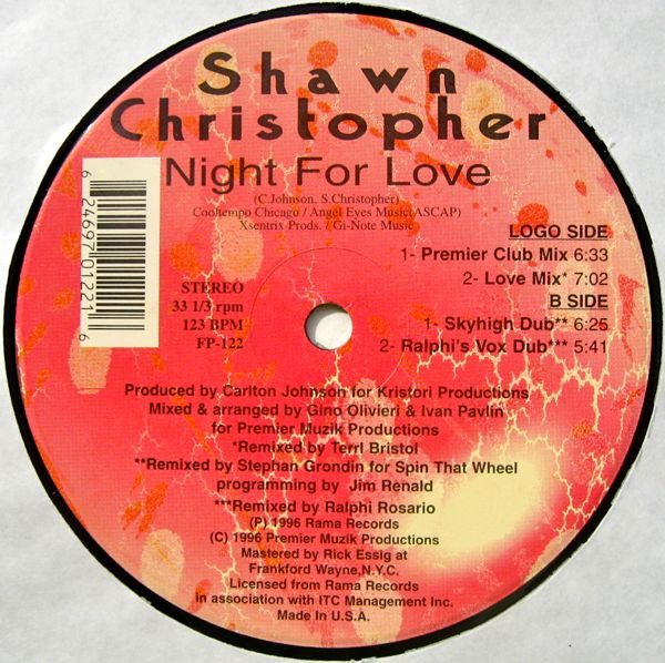 Shawn Christopher - Night For Love | Finger Printz (FP-122) - main