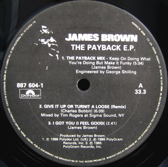 James Brown - The Payback EP [Vinyl] | Polydor (887 604-1) - 3