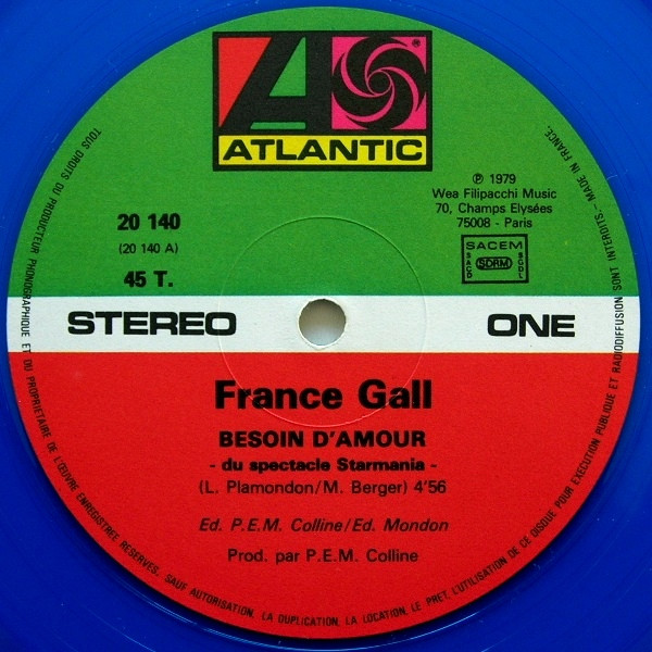 France Gall - Besoin D'Amour | Atlantic (20140) - 3 France Gall - Besoin D'Amour | Atlantic (20140) - 3