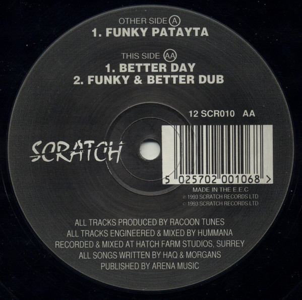 D-loved - Funky Patayta / Better Day / Funky & Better (Dub) | Scratch Records (12 SCR010) - 2