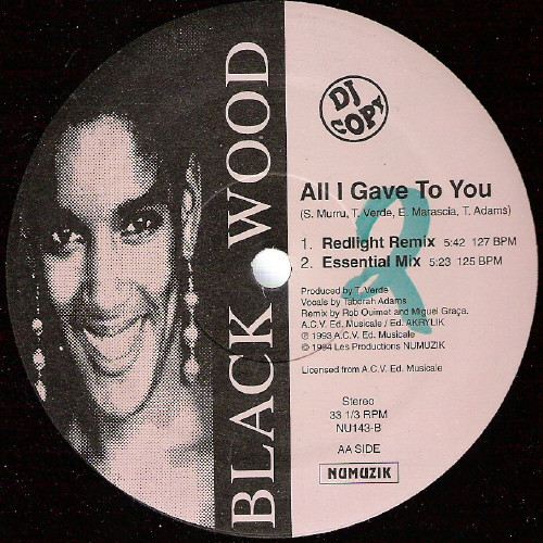 Premier Featuring Marquise / Blackwood - Open Up Your Heart / All I Gave To You | Numuzik Inc. (NU143) - 2