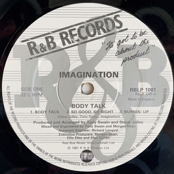 Imagination - Body Talk | R & B Records (RBLP 1001) - 2