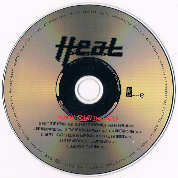 H.E.A.T - Tearing Down The Walls | Ear Music (0209329ERE) - 3