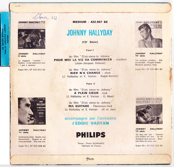 Johnny Hallyday - Pour Moi La Vie Va Commencer | Philips (432.967 BE) - 2 Johnny Hallyday - Pour Moi La Vie Va Commencer | Philips (432.967 BE) - 2