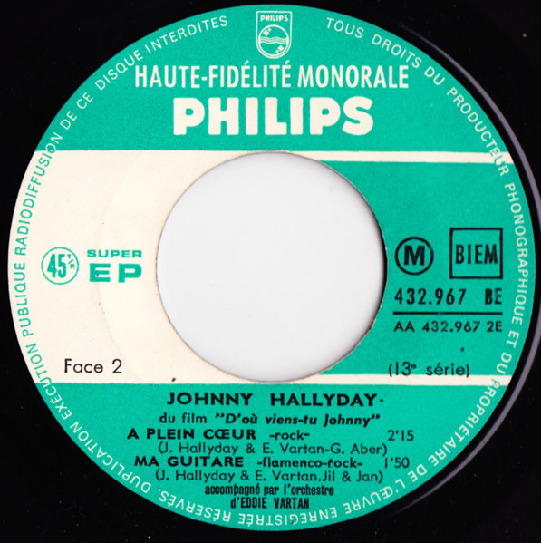 Johnny Hallyday - Pour Moi La Vie Va Commencer | Philips (432.967 BE) - 4 Johnny Hallyday - Pour Moi La Vie Va Commencer | Philips (432.967 BE) - 4