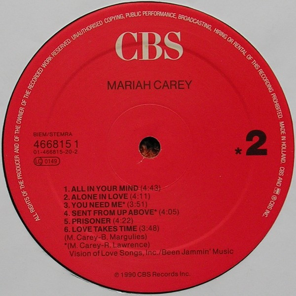 Mariah Carey - Mariah Carey | CBS (466815 1) - 4