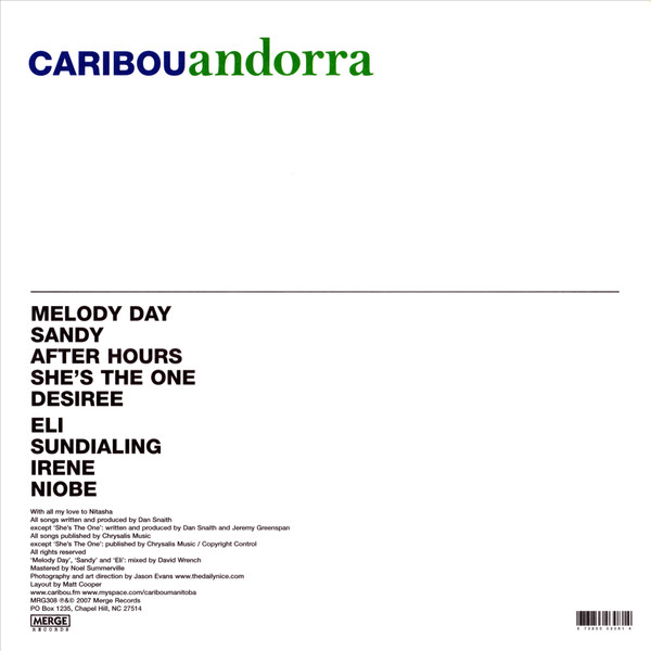 Caribou - Andorra | Merge Records (MRG308) - 3 Caribou - Andorra | Merge Records (MRG308) - 3