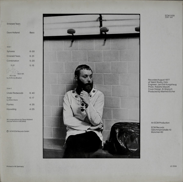 Dave Holland - Emerald Tears | ECM Records (ECM 1109) - 2 Dave Holland - Emerald Tears | ECM Records (ECM 1109) - 2