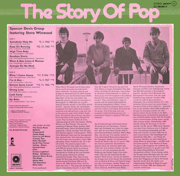 The Spencer Davis Group - The Story Of Pop | Island Records (28638-P) - 2
