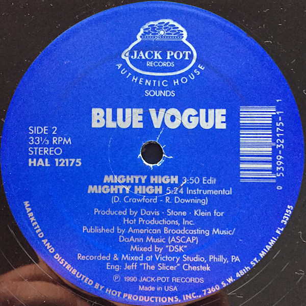 Blue Vogue - Mighty High | Jack Pot Records (HAL 12175) - 2 Blue Vogue - Mighty High | Jack Pot Records (HAL 12175) - 2