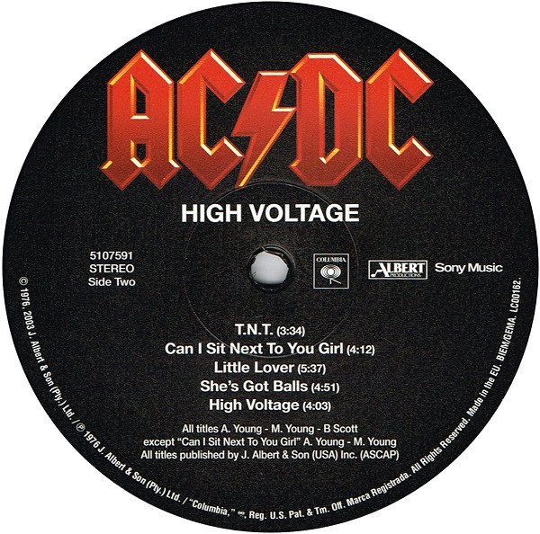 AC/DC - High Voltage | Columbia (5107591) - 4 AC/DC - High Voltage | Columbia (5107591) - 4