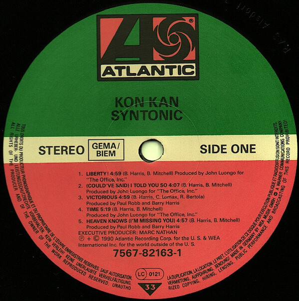 Kon Kan - Syntonic | Atlantic (7567-82163-1) - 3