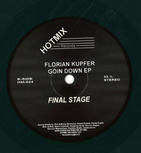 Florian Kupfer - Goin Down EP | HotMix Records (HM-024) - main