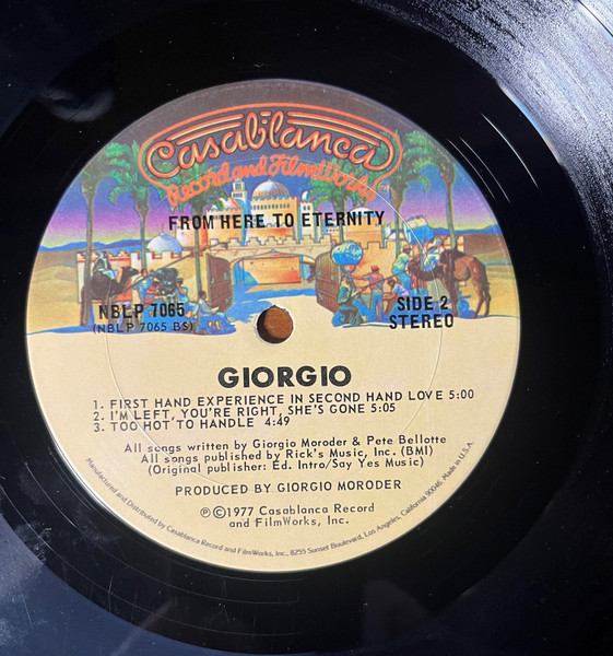 Giorgio Moroder - From Here To Eternity | Casablanca (NBLP 7065) - 4 Giorgio Moroder - From Here To Eternity | Casablanca (NBLP 7065) - 4