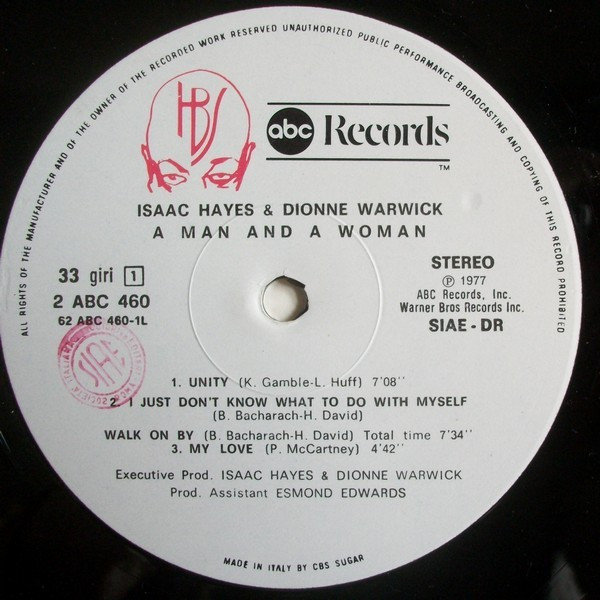 Isaac Hayes & Dionne Warwick - A Man And A Woman | ABC Records (2 ABC 460) - 4 Isaac Hayes & Dionne Warwick - A Man And A Woman | ABC Records (2 ABC 460) - 4