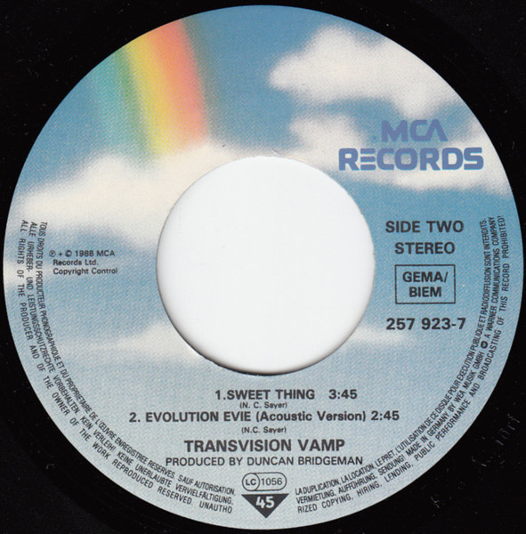 Transvision Vamp - I Want Your Love | MCA Records (257 923-7) - 4 Transvision Vamp - I Want Your Love | MCA Records (257 923-7) - 4