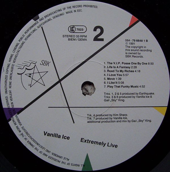 Vanilla Ice - Extremely Live | SBK Records (7 96648 1) - 4 Vanilla Ice - Extremely Live | SBK Records (7 96648 1) - 4
