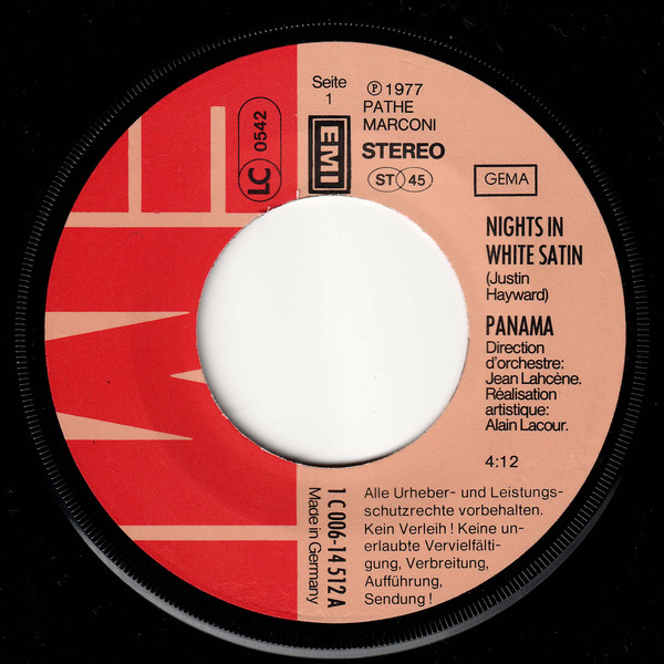 Panama - Nights In White Satin | EMI (1C 006-14 512) - 3