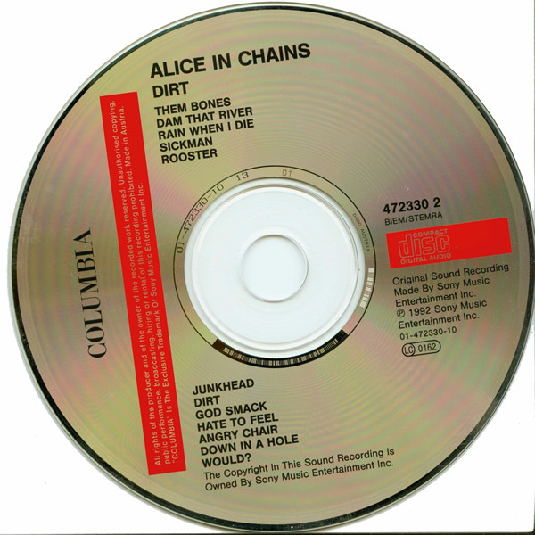 Alice In Chains - Dirt | Columbia (COL 472330 2) - 3