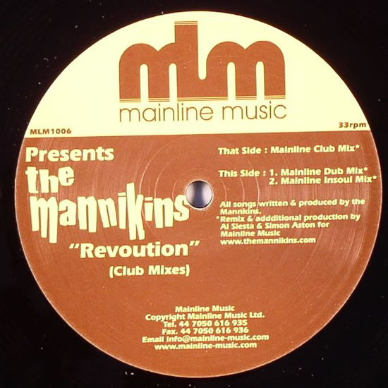The Mannikins - Revolution (Club Mixes) | Mainline Music (MLM 1006) - 3 The Mannikins - Revolution (Club Mixes) | Mainline Music (MLM 1006) - 3
