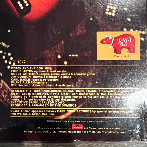 Derek & The Dominos - Layla And Other Assorted Love Songs | RSO (RS-2-3801) - 3