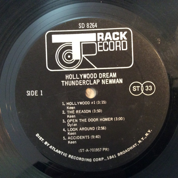 Thunderclap Newman - Hollywood Dream | Track Record (SD 8264) - 3