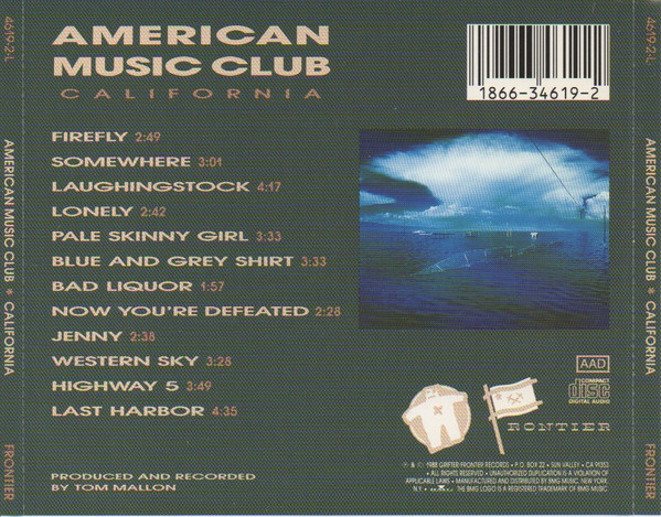 American Music Club - California CD | Frontier Records (4619-2-L) - 2 American Music Club - California CD | Frontier Records (4619-2-L) - 2