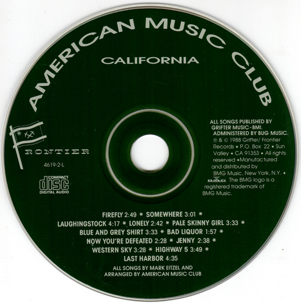 American Music Club - California CD | Frontier Records (4619-2-L) - 3 American Music Club - California CD | Frontier Records (4619-2-L) - 3