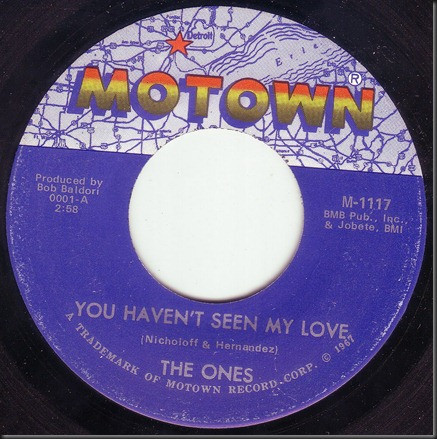 The Ones - You Haven't Seen My Love / Happy Day | Motown (M 1117) - main