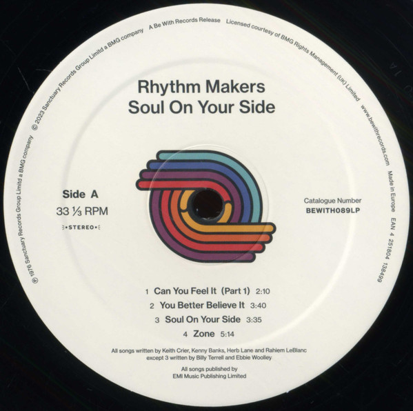 The Rhythm Makers - Soul On Your Side | Be With Records (BEWITH089LP) - 3