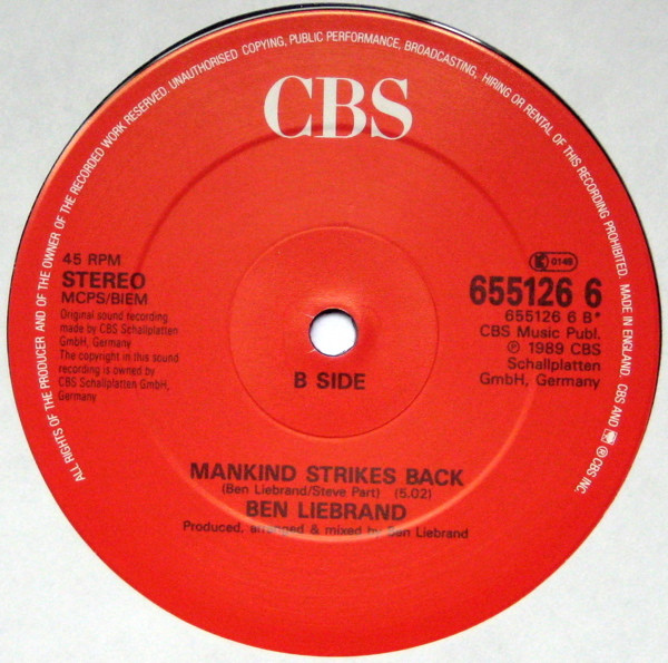 Jeff Wayne / Ben Liebrand - The Eve Of The War (Ben Liebrand Remix) | CBS (655126 6) - 4