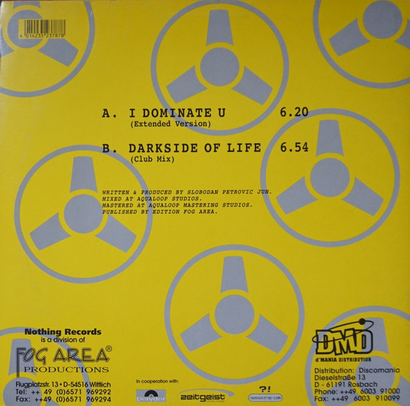 Pulsedriver - I Dominate U | Nothing Records (nothing 019) - 2