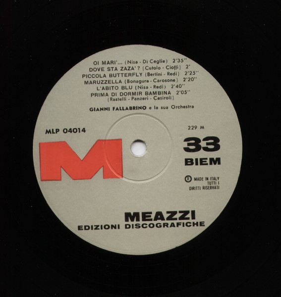 Orchestra Gianni Fallabrino - Swinga Gli Anni 30 N.1 | Meazzi Edizioni Discografiche (MLP 04014) - 3 Orchestra Gianni Fallabrino - Swinga Gli Anni 30 N.1 | Meazzi Edizioni Discografiche (MLP 04014) - 3