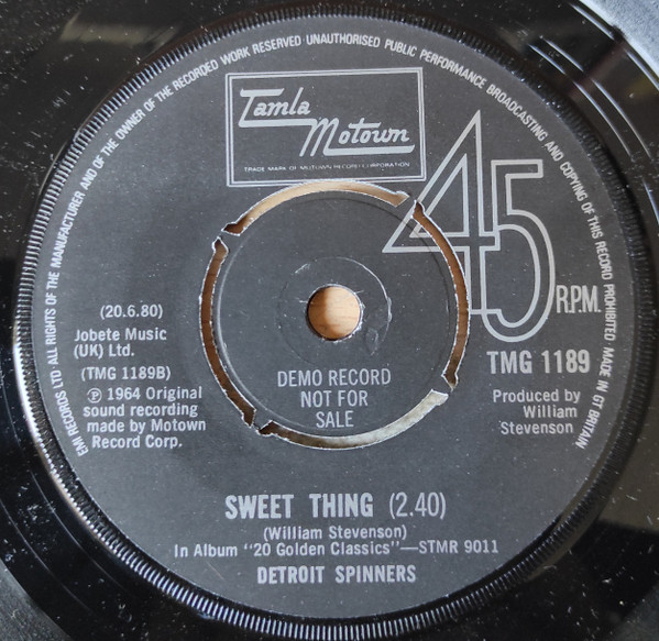 Spinners - It's A Shame | Tamla Motown (TMG 1189) - 2