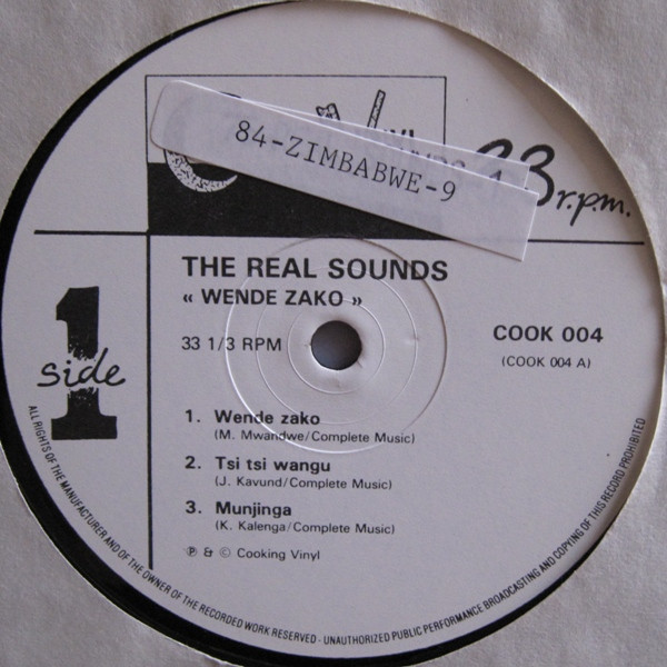 The Real Sounds - Wende Zako | Cooking Vinyl (COOK 004) - 3 The Real Sounds - Wende Zako | Cooking Vinyl (COOK 004) - 3