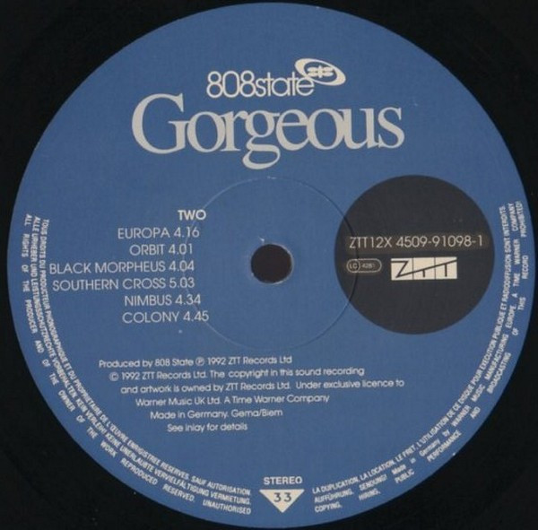 808 State - Gorgeous | ZTT (ZTT 12) - 2 808 State - Gorgeous | ZTT (ZTT 12) - 2