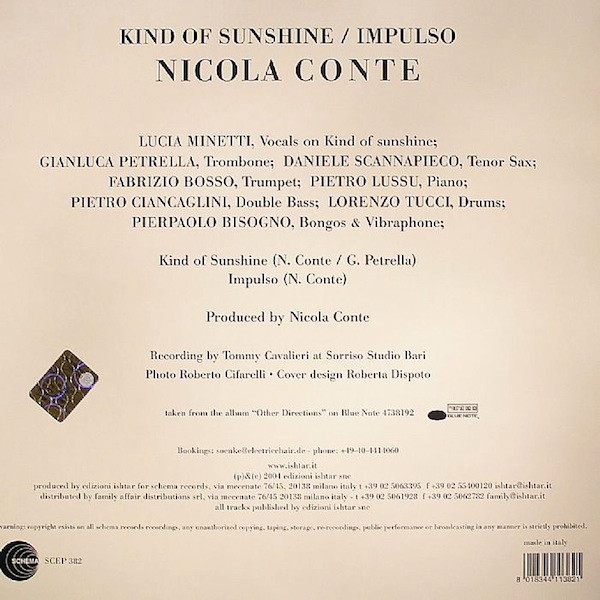 Nicola Conte - Kind Of Sunshine / Impulso | Schema (SCEP 382) - 2
