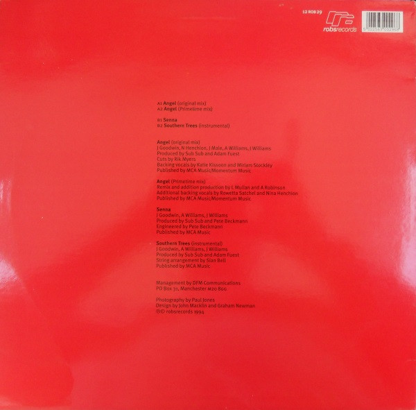 Sub Sub - Angel | Robs Records (12 ROB 29) - 2
