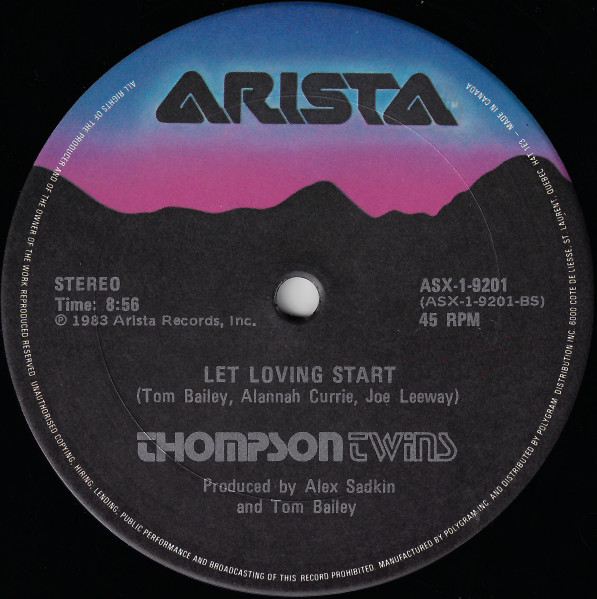 Thompson Twins - Hold Me Now (Extended Version) | Arista (ASX-1-9201) - 4