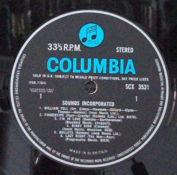 Sounds Incorporated - Sounds Incorporated | Columbia (SCX 3531) - 3 Sounds Incorporated - Sounds Incorporated | Columbia (SCX 3531) - 3