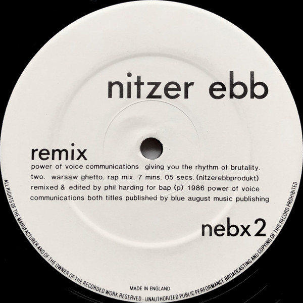 Nitzer Ebb - Warsaw Ghetto Remix | Power Of Voice Communications (nebx 2) - 2